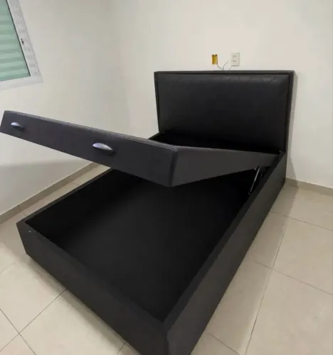 Base cama box com baú casal