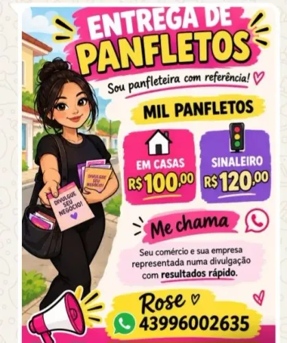 Entrega de panfletos