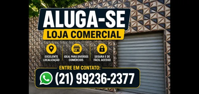 ALUGA-SE LOJA COMERCIAL SEROPÉDICA