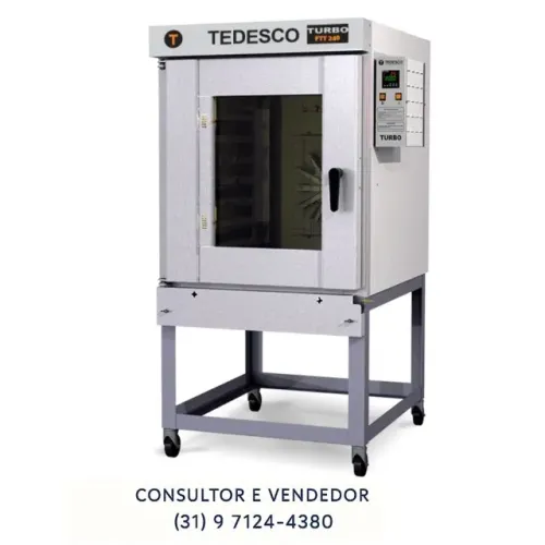 Forno Turbo Elétrico 8 Esteiras Tedesco