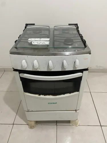 Fogão simples funcionando tudo 