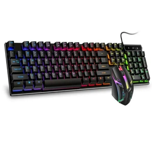 Teclado, mouse e mouse pad