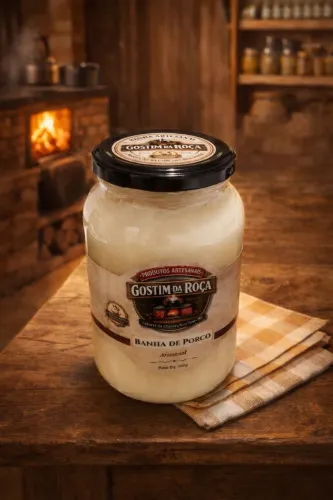 Banha de Porco Premium Gostim da Roça