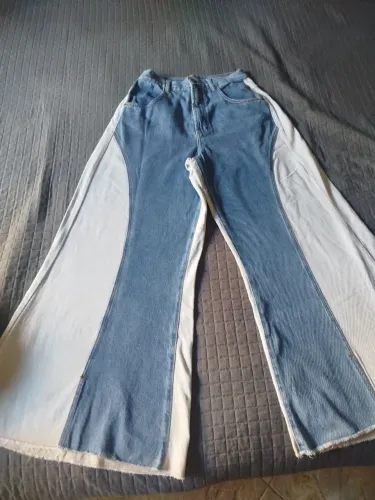 Calça bicolor pantalona Dress to 