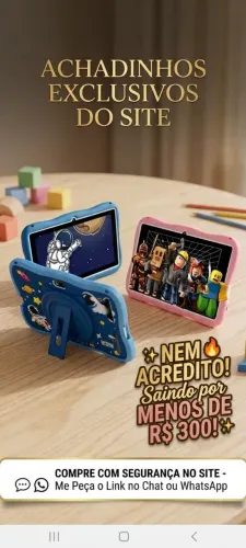 Tablet Infantil Kids 7 Pol Capa Anti-impacto [NOVO] ?