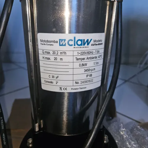 Bomba submersível trituradora para esgoto