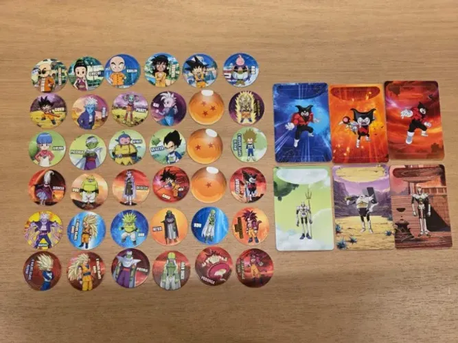 Tazos Dragon Ball Jeton Flash com lançadores- Burger King - França