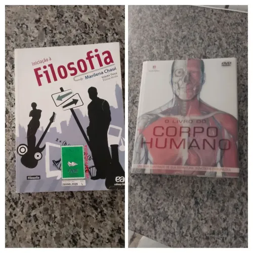 Livro o corpo humano e Iniciação a filosofia