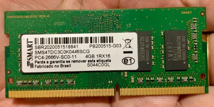 Memória DDR4 4GB Notebook