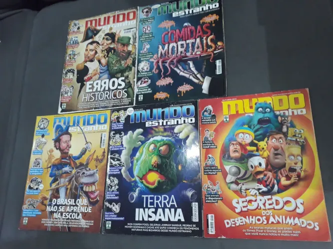 Revistas mundo estranho+ recreio+ games+ pôster MK