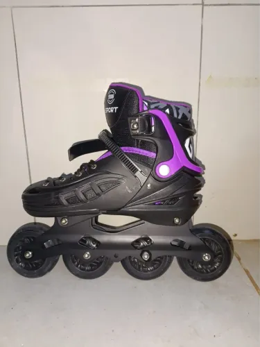 Patins + Joelheira e manguito proteção para braço 