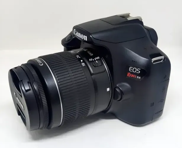 CANON REBEL T6 + 4 LENTES + FLASH + 2 TRIPÉS + 2 BATERIAS + CARTÃO - KIT COMPLETO!