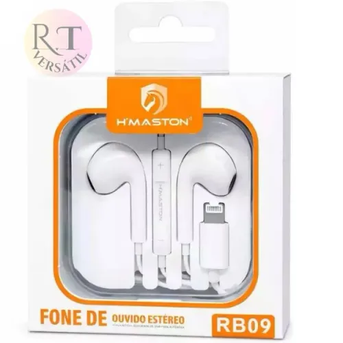 Fone de ouvido com fio h,mastom tipo c e pra iphone 