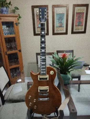 Guitarra Vintage V100 Paradise AFD Canhoto Left C/ Case