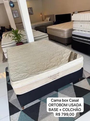 Cama Box Casal ORTOBOM USADA - ENTREGO
