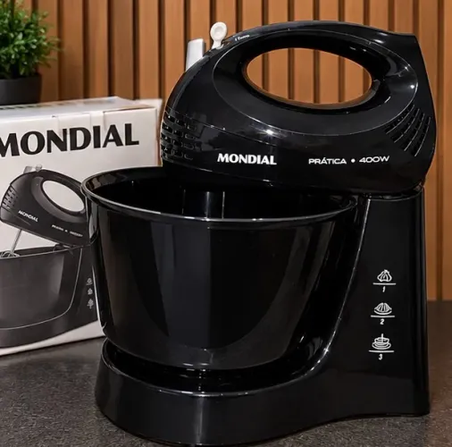 Batedeira Mondial Prática 400W - Preta
