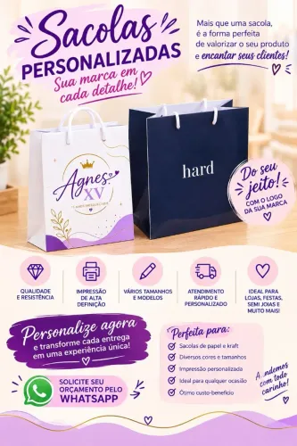 Sacolas personalizadas