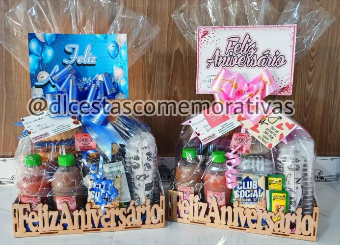 Cestas de café da manhã - presente de aniversário