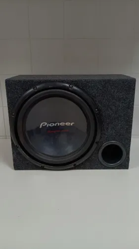Sub Pioneer Champion 12" TS-W309D4 400w Bobina Dupla (4+4) + caixa dutada 3 polegadas