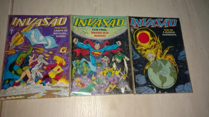 Invasão (Abril, DC), minissérie completa em bom estado!