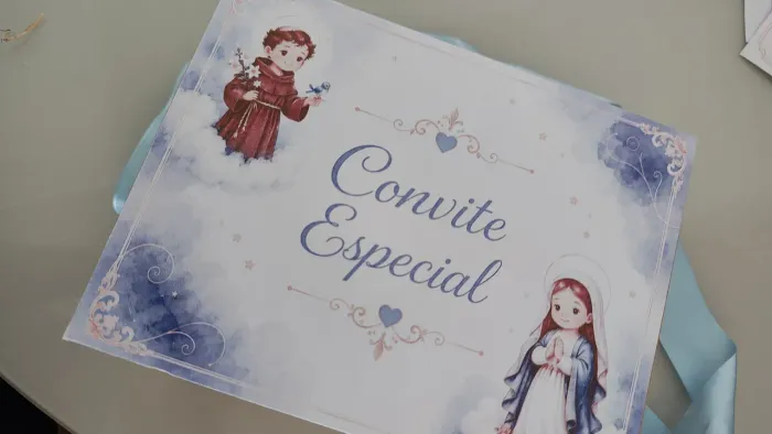 Kit convite Padrinhos | Batizado | Eucaristia | Aniversário