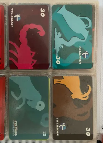 Cartões telefônicos antigos