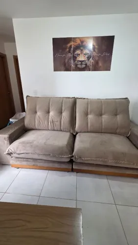 Sofá Retrátil e Reclinável Tamanho 250x180cm Pillow 30cm
