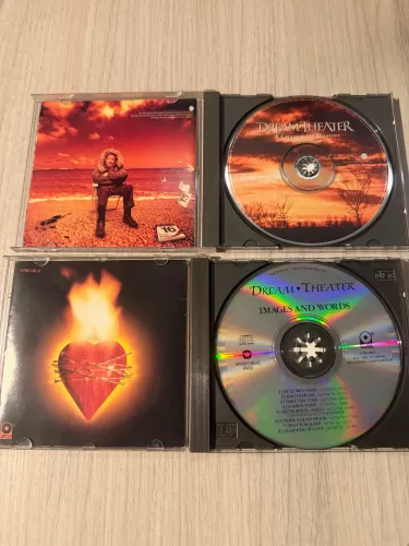 lote 2 cds dream theater rock progressivo