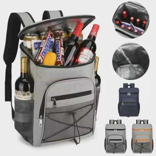 Bolsa Mochila de Costas Térmica Impermeável Grande Cooler Portátil Quente Frio z1449 a