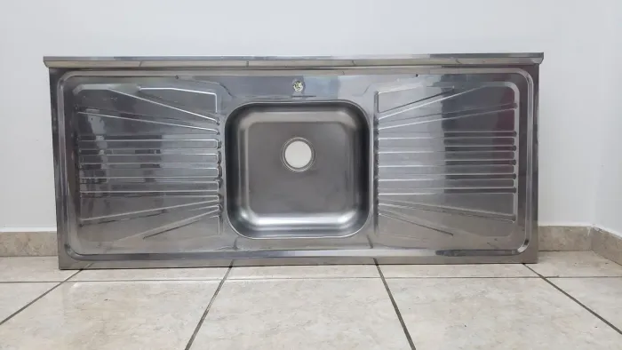Pia de Cozinha Aço Inox 120cm