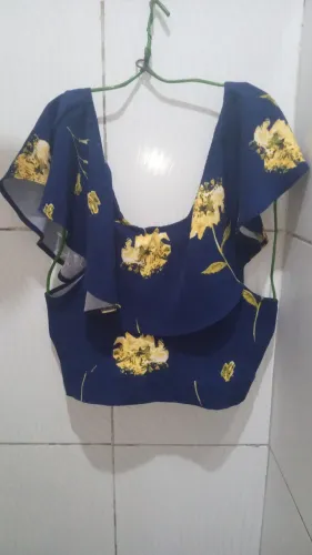 Cropped Estampas Floral Feminino G