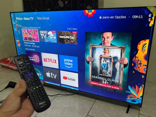 50 smart no plástico 4K UHD borda infinita 1.700