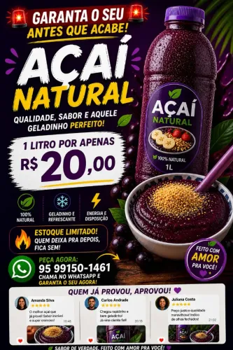 POLPA DE AÇAÍ NATURAL 