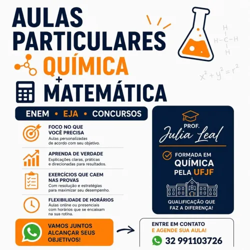 Aulas de Matemática e Química