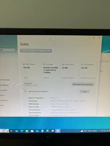 COMPUTADOR COMPLETO Core I5 2300- SSD + 16GB RAM - PRONTO PARA USO
