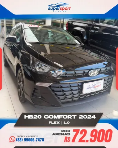 Hyundai HB20 Comfort 1.0 Flex 12V Mec. 2024
