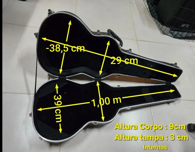 CASE RÍGIDO VIOLÃO CLÁSSICO ZERADO!!!