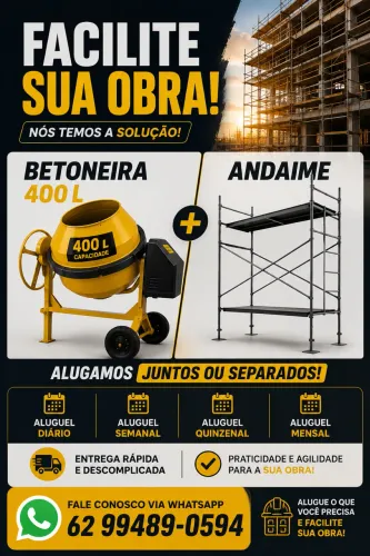 Locação de betoneira 