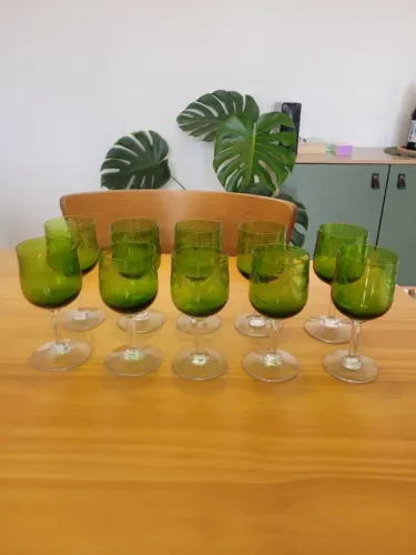 Taças Aperitivo - Vidro Verde