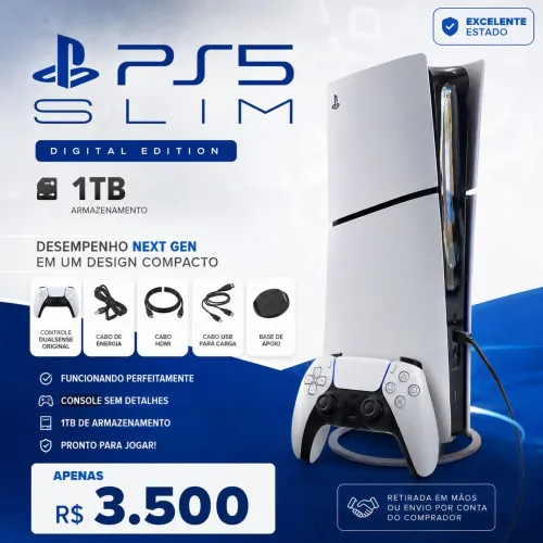PlayStation 5 Slim Digital - 1 TB <br><br>Excelente Estado