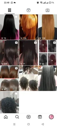Profissional em alisamento