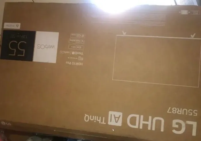 Caixa de televisão 55 polegadas 139/55cm 