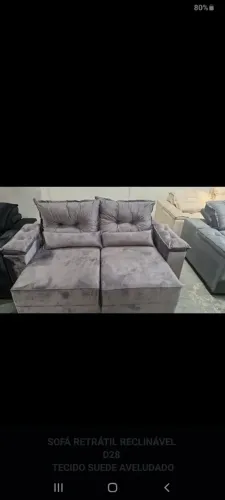 Sofá retrátil reclinável