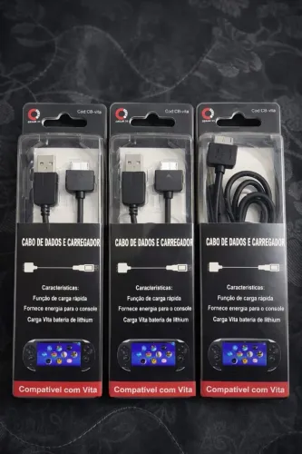 Psvita Cabo Carregador Usb Novo Lacrado