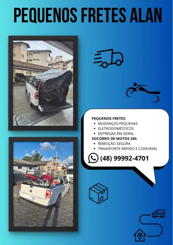 Pequenos fretes e transporte de moto