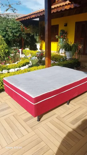 Cama box casal conjugada de espuma  entrego neste valor  passo cartão  se precisar 