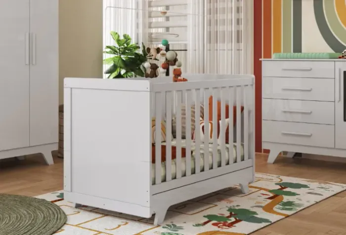 Berço Modelo Retro Americano em MDF (Novo)
