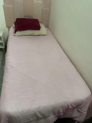 cama solteiro, base + colchão