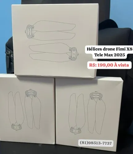 Hélices p/ Drone Fimi X8 Tele Max 2025 ( Novas/Lacradas) Em até 18X 