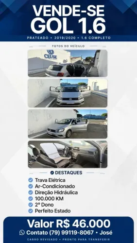 Volkswagen Gol Geração VII MSI 1.6 8V Flex Mec. 4P 2020